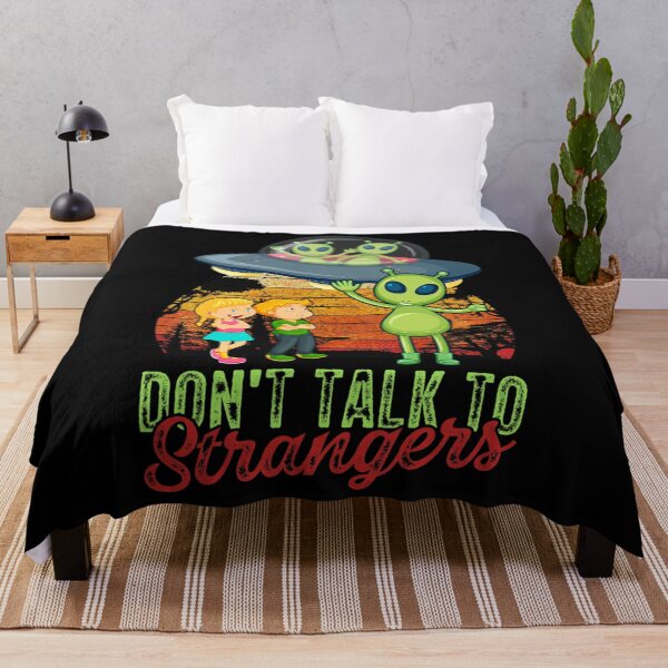 Item preview, Cute Alien UFO Don't Talk To Strangers T-Shirt designed and sold by ebonigail.