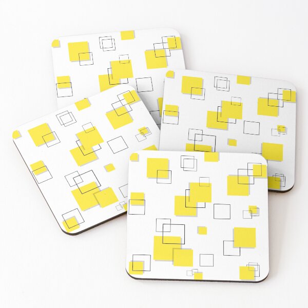 Item preview, Geometric Square yellow Art designed and sold by Tshirtstory.