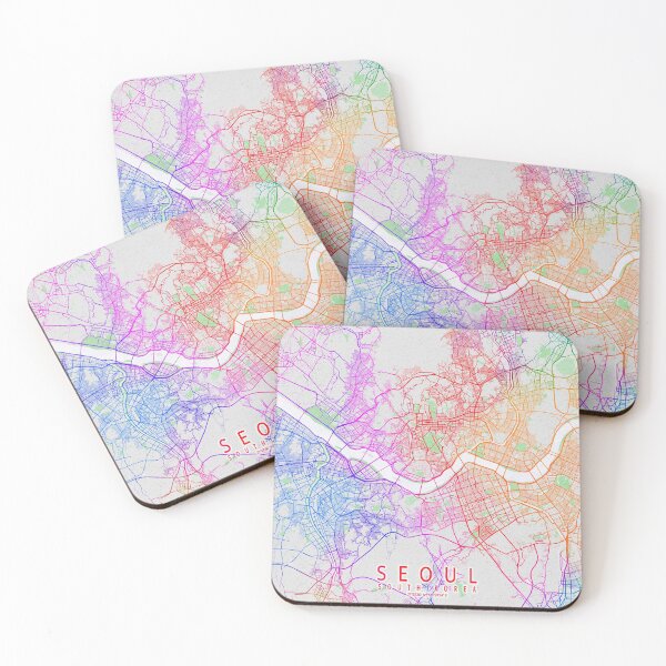Item preview, Seoul City Map of South Korea - Colorful designed and sold by deMAP.