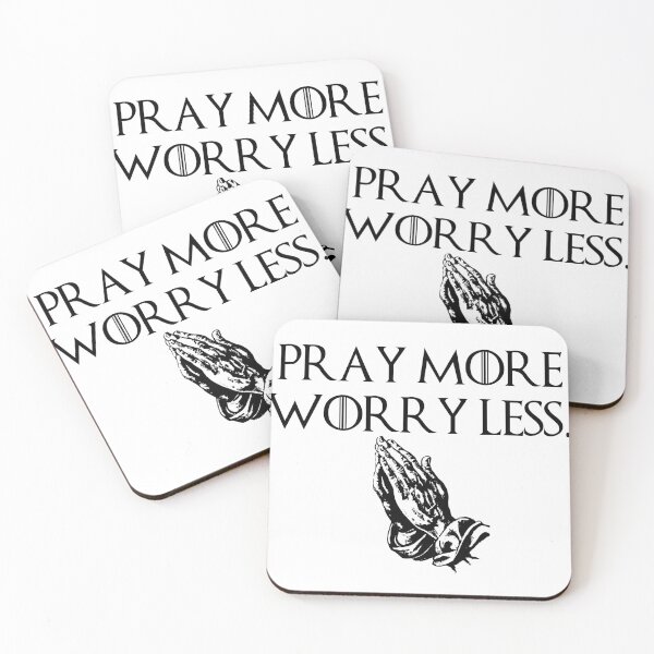 Item preview, Pray More Worry Less designed and sold by StoicQuotes.