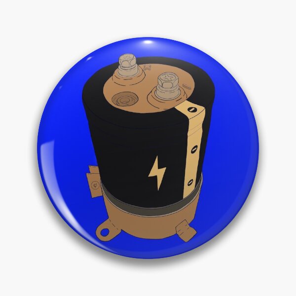 Item preview, Capacitor | Black with Lightning Bolt designed and sold by MeetLightning.