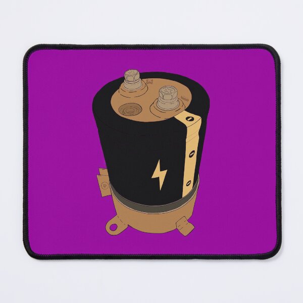 Item preview, Capacitor | Black with Lightning Bolt designed and sold by MeetLightning.