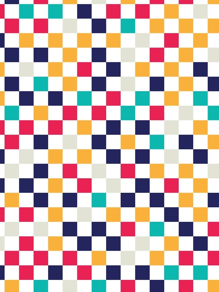 Thumbnail 4 of 4, iPhone Case, Colorful Geometric Square Shape Pattern designed and sold by GeekHeadDesigns.