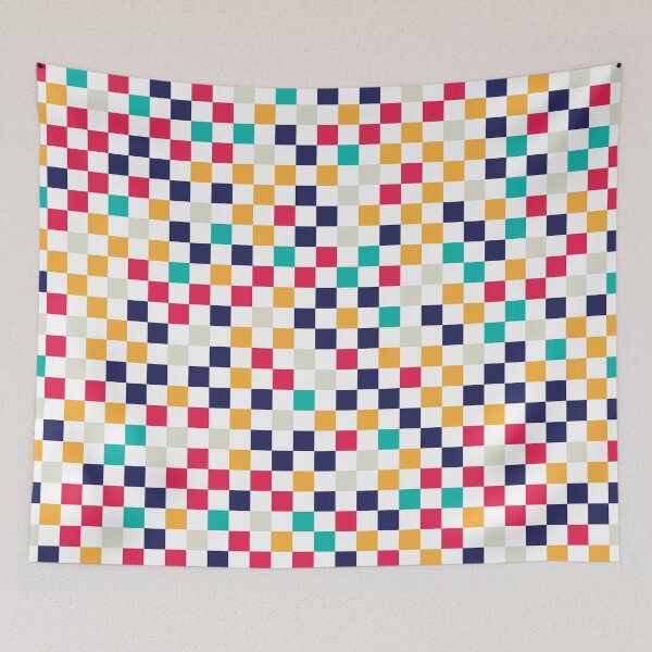 Item preview, Colorful Geometric Square Shape Pattern designed and sold by GeekHeadDesigns.