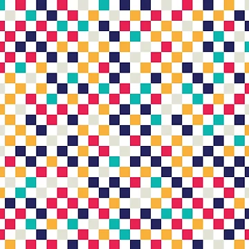 Artwork thumbnail, Colorful Geometric Square Shape Pattern by GeekHeadDesigns