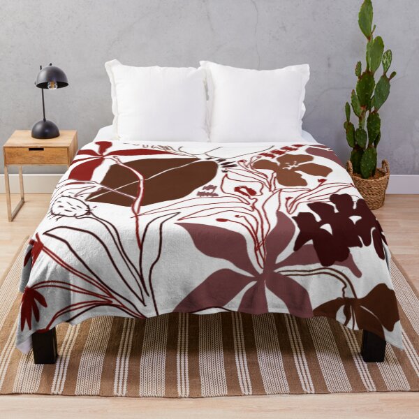 Item preview, red fall flower design designed and sold by mvsoileau.
