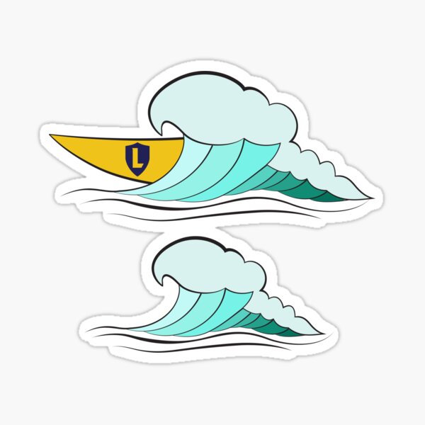 Lourdes Wave Print Sticker