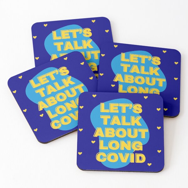 Item preview, Lets Talk About Long Covid - Blue designed and sold by SadTea-Longhaul.
