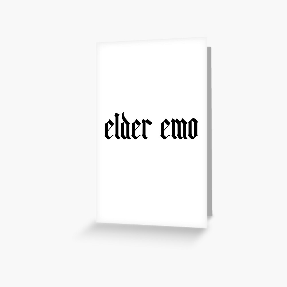 I Love Emo Girls Gifts | Greeting Card