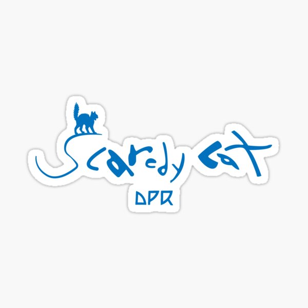 DPR IAN scaredy cat art Sticker for Sale by raphayeeu