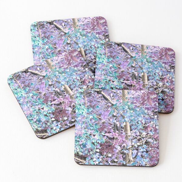 Item preview, Forest Tree in Pastels of Purple Violet Blue Turquoise designed and sold by JariHawk.