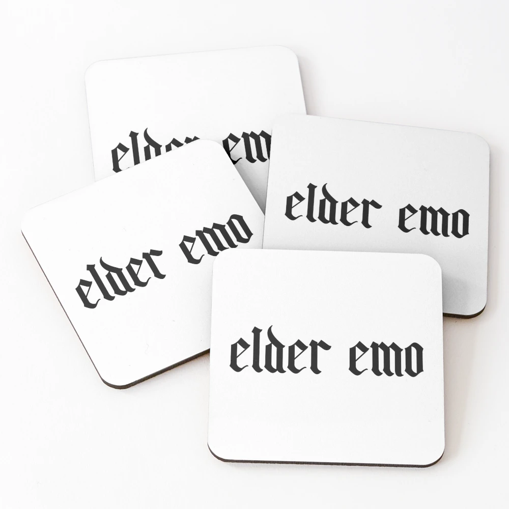 Elder Emo Gifts Coasters (Set of 4) for Sale by suns8