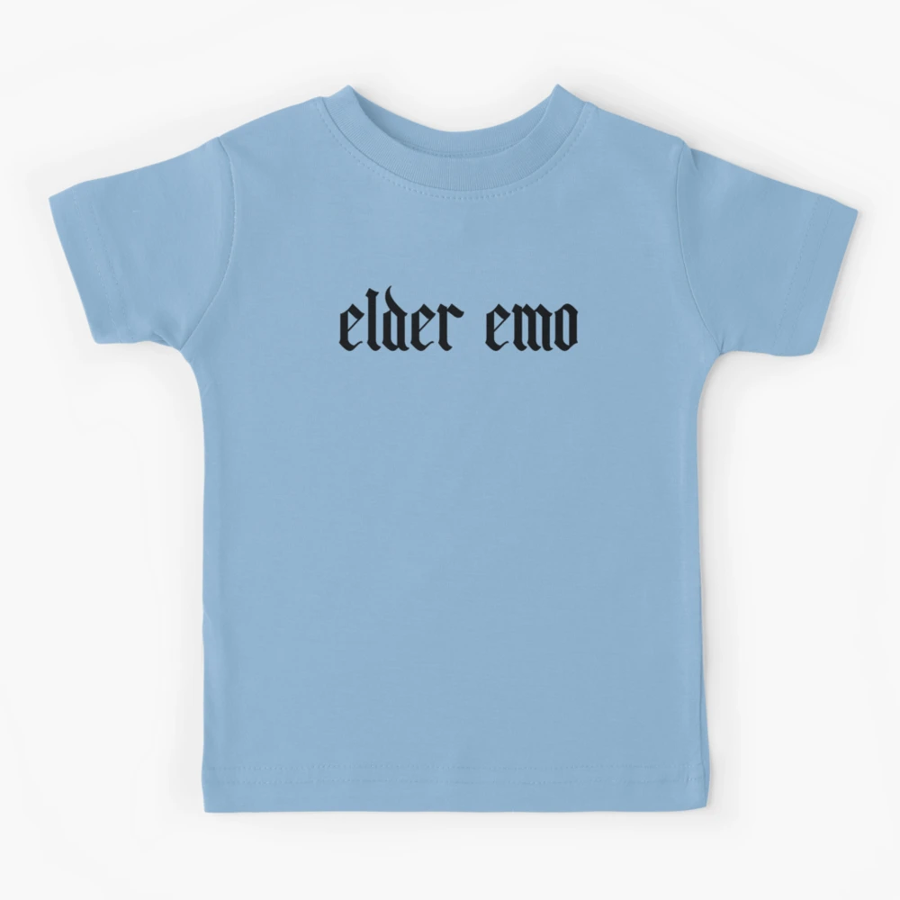 Elder Emo Gifts Kids T-Shirt for Sale by suns8