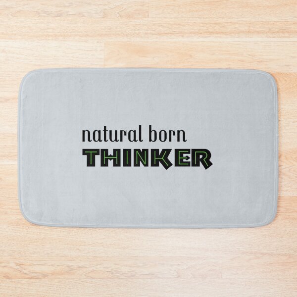 Item preview, Natural Born Thinker in black and green designed and sold by Topmel.