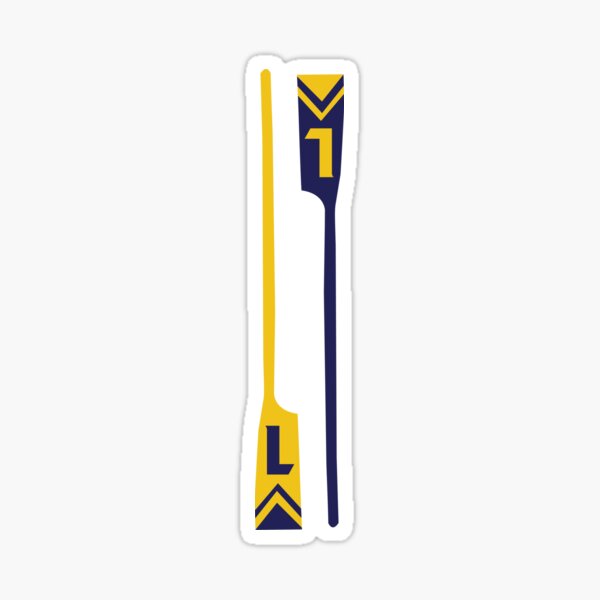 Lourdes double Oars Sticker