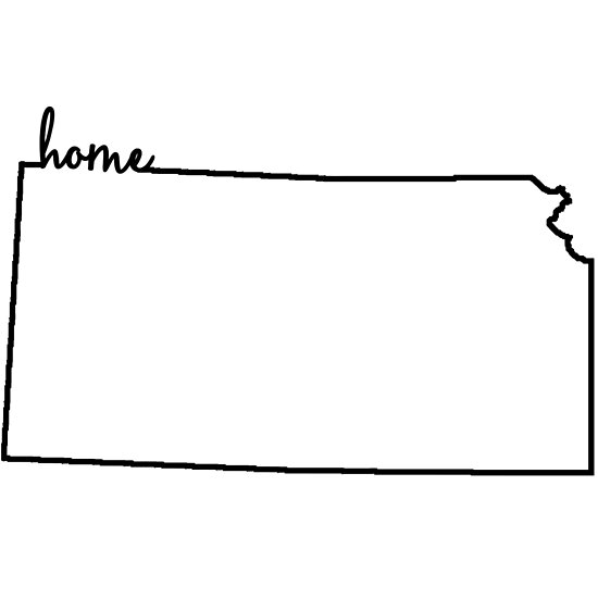 Download "Kansas Home Outline" Posters by ohioinspired | Redbubble