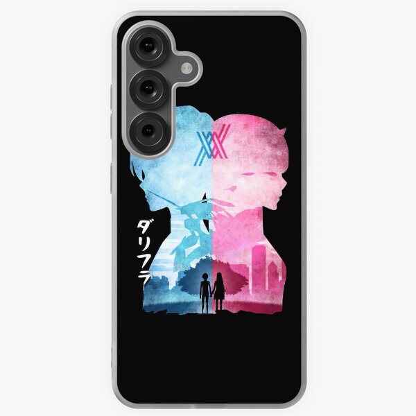 Aperçu de l'œuvre Chéri dans la silhouette minimaliste Franxx Hiro & Zero Two créée et vendue par CaliforniaStore.