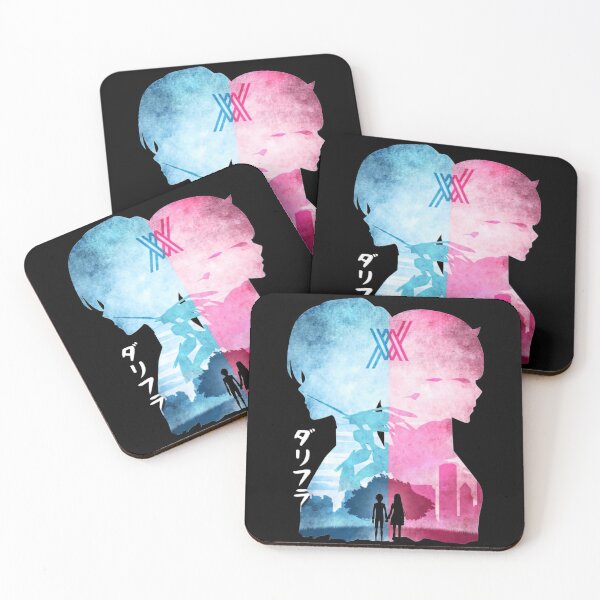 Item preview, Darling In The Franxx Minimalist Silhouette Hiro & Zero Two designed and sold by CaliforniaStore.