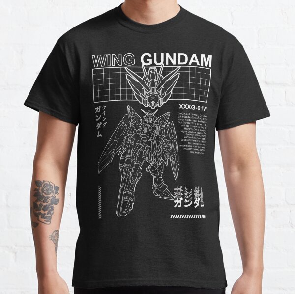 Artikel-Vorschau von WING GUNDAM XXXG-01W SCHWARZ WEISS STREETWEAR, designt und verkauft von Gundam Artwork.