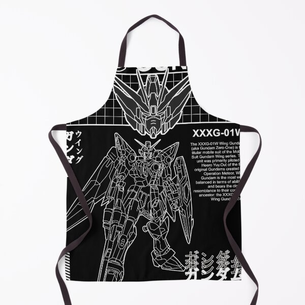 Item preview, WING GUNDAM XXXG-01W BLACK WHITE STREETWEAR designed and sold by Gundam Artwork.