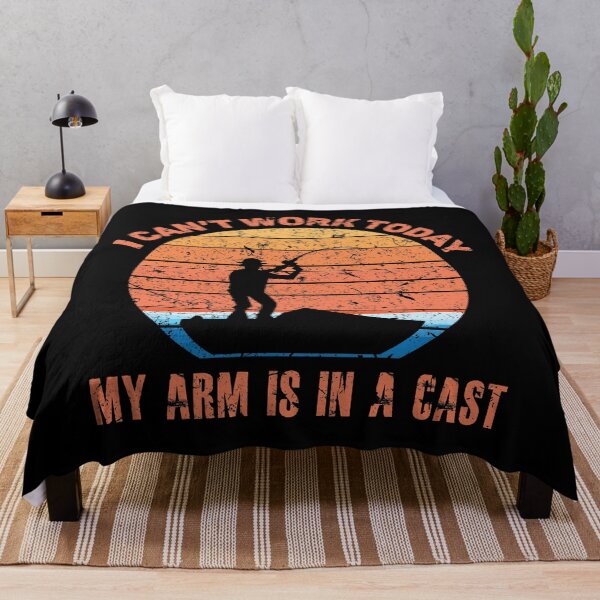 Item preview, Fisherman, I can't work today my arm is in a cast, Funny designed and sold by hasanmasud.