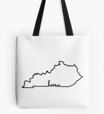 Kentucky Home Outline Tote Bag