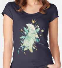 Polar bear king Women's Fitted Scoop T-Shirt