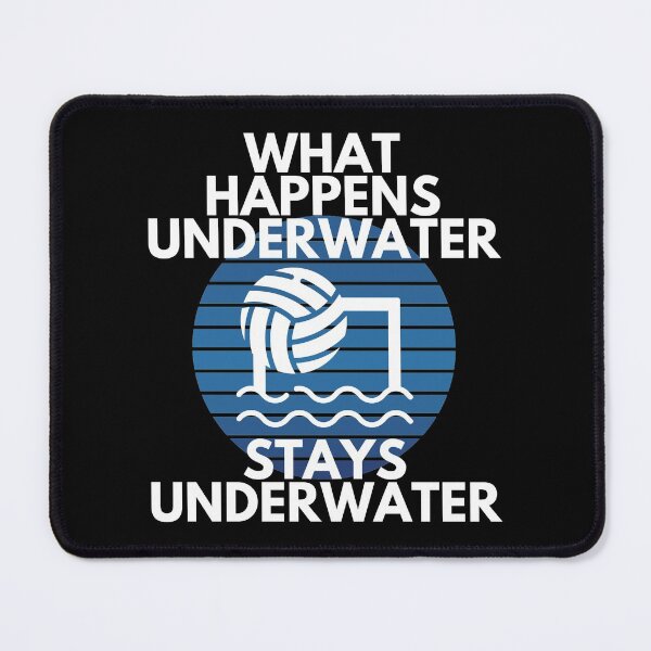 Item preview, What Happens Underwater Stays Underwater Polo Sport Humor designed and sold by EllConApparel.