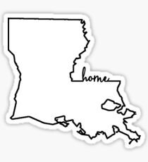 Louisiana Home Überblick Sticker