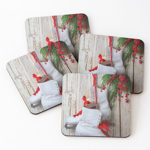 Item preview, Old Ice Skates And Evergreen designed and sold by Garry Gay.