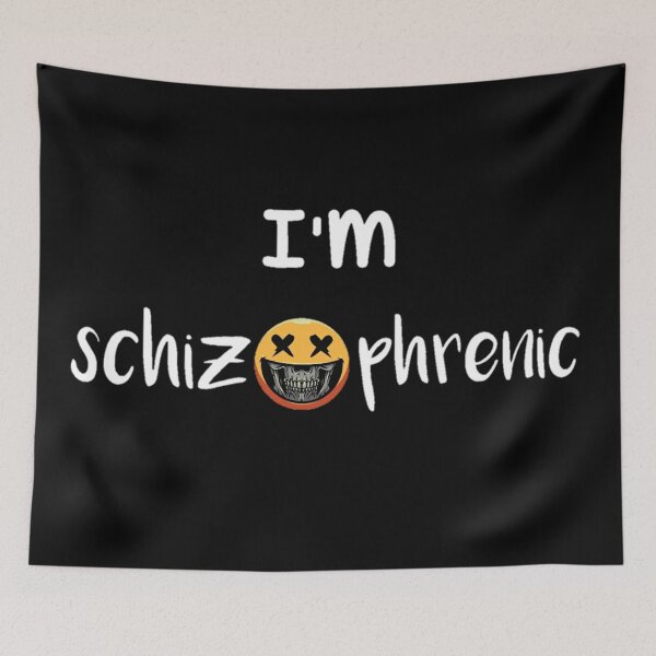 Item preview, Im schizophrenic unisex funny masks.  designed and sold by Sloyar.