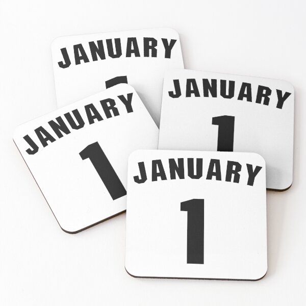 Item preview, Date of birth 1 January birthday gift sport design designed and sold by Panya-Design.