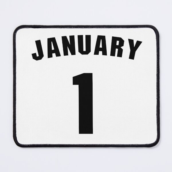 Item preview, Date of birth 1 January birthday gift sport design designed and sold by Panya-Design.