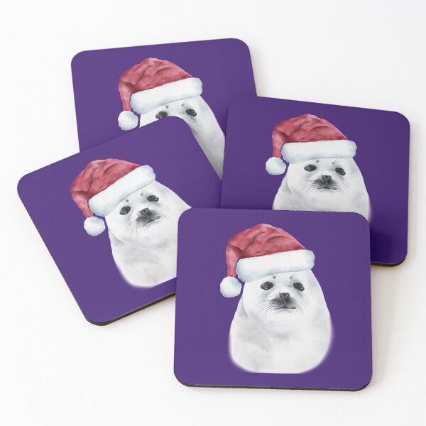Item preview, Cute Harp Seal Pup Christmas gift designed and sold by BRtisticDesigns.