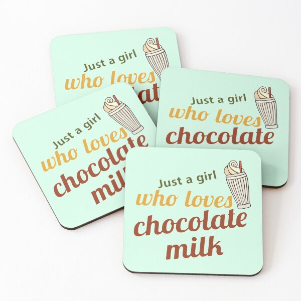 Item preview, Just a girl who loves chocolate milk designed and sold by vyascreations.