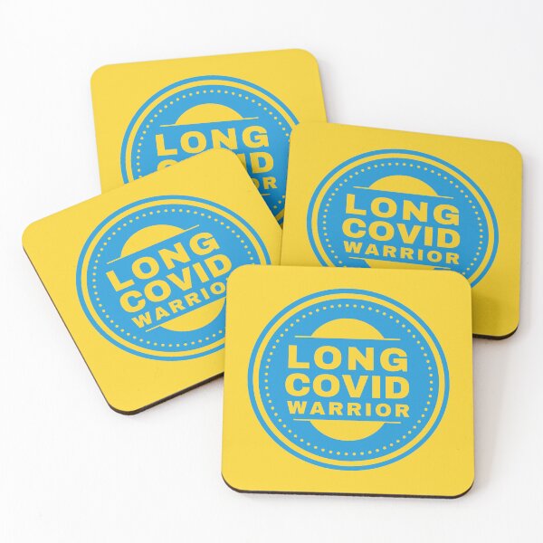 Item preview, Long Covid Warrior Patch - Yellow designed and sold by SadTea-Longhaul.
