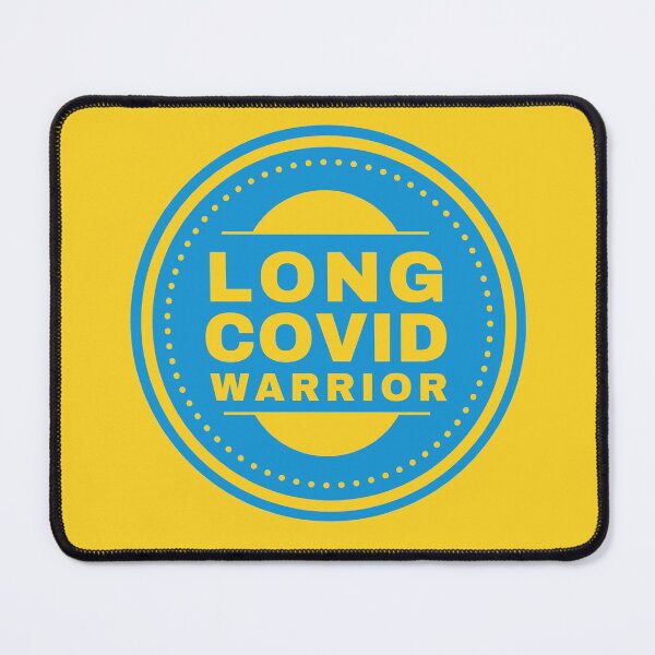 Item preview, Long Covid Warrior Patch - Yellow designed and sold by SadTea-Longhaul.