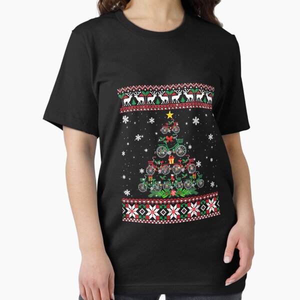 Item preview, Bicycle Christmas Tree Cycling Bicyclist Biker Ugly Sweater designed and sold by AnitaJGreenspan.