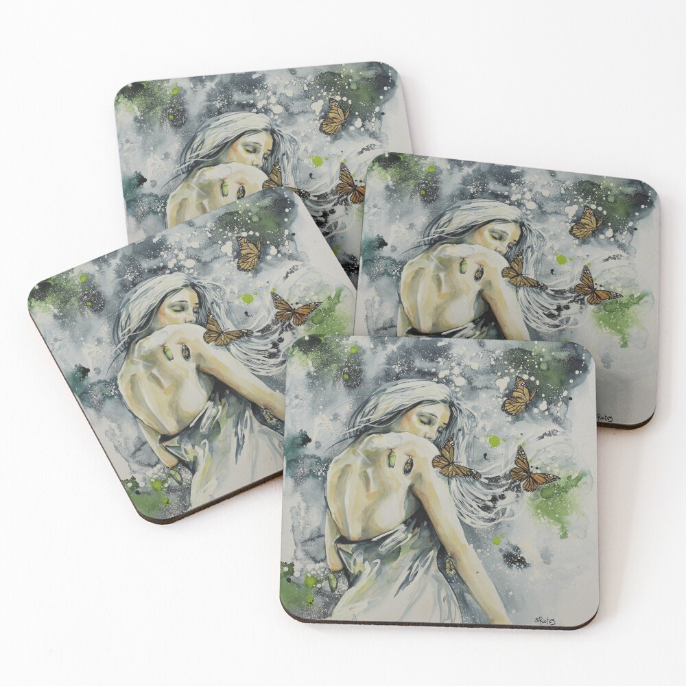 Aperçu de l'œuvre Dessous de verre (lot de 4) créée et vendue par RichesRoad.