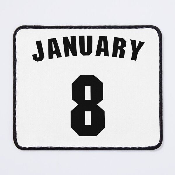 Item preview, Date of birth 8 January birthday gift sport design designed and sold by Panya-Design.