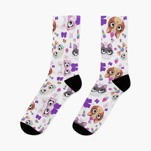 Item preview, Cute kittens in pattern designed and sold by Valeria de Curtis.