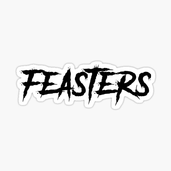 Feasters Logo Black Sticker
