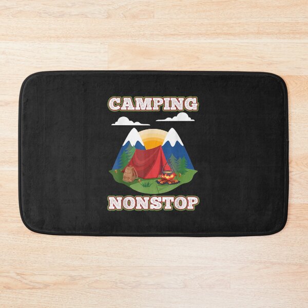 Item preview, Camping nonstop tent mountain forest fun hiking adventure designed and sold by AnitaJGreenspan.