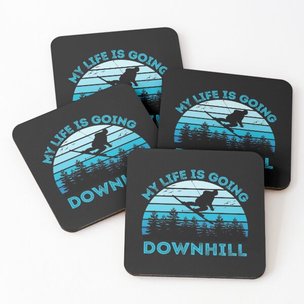 Item preview, ski resorts, my life is going downhill designed and sold by Hey-Nice-Shirt.
