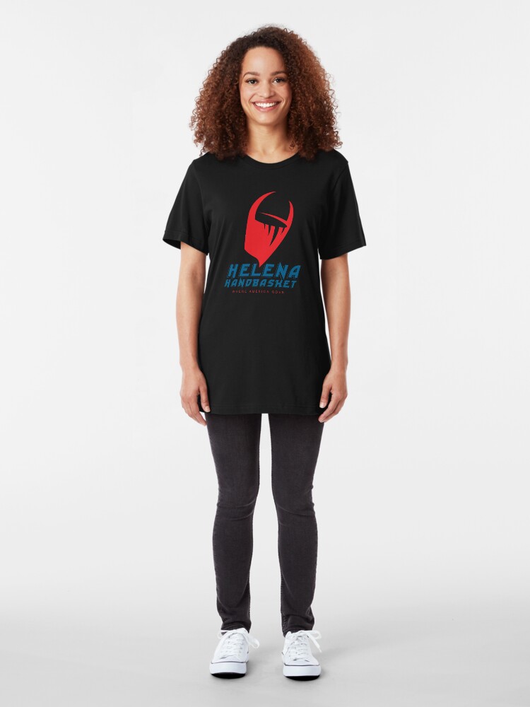 Alternate view of America Goes to Helena Handbasket Slim Fit T-Shirt