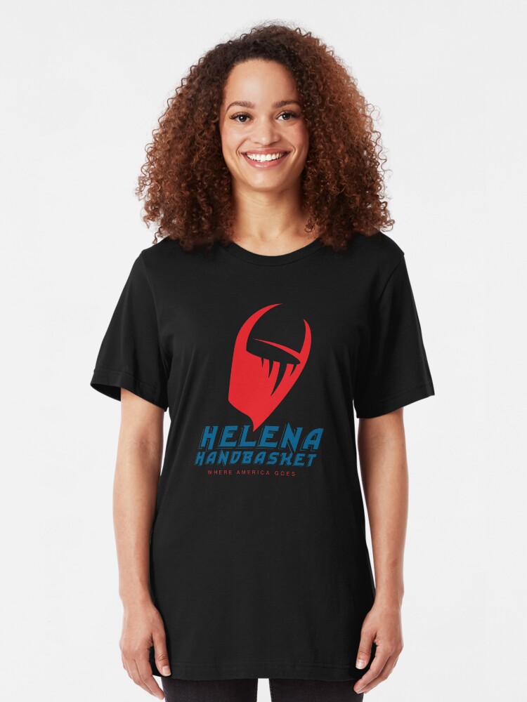 Alternate view of America Goes to Helena Handbasket Slim Fit T-Shirt