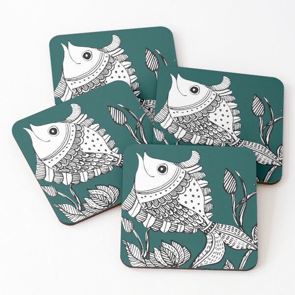 Item preview, Artistic Fish Hand Drawn Design designed and sold by SafariByMarisa.
