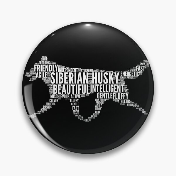 Item preview, Siberian Husky Word Art designed and sold by Typeglyphs.