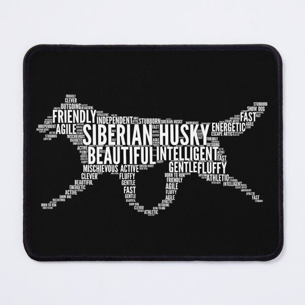 Item preview, Siberian Husky Word Art designed and sold by Typeglyphs.