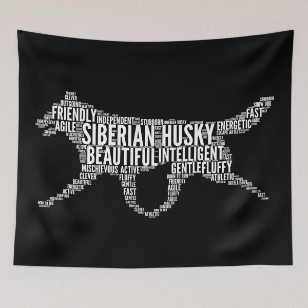 Item preview, Siberian Husky Word Art designed and sold by Typeglyphs.